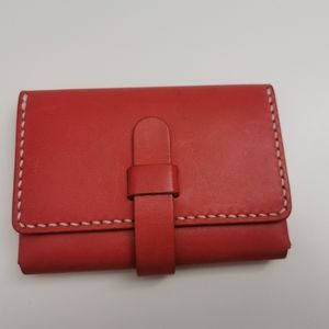 Handmade Leather Cardholder, Card Wallet,Vegetable Tanned Leather